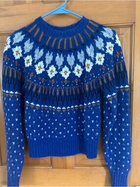 Rag & Bone Fair Isle wool blend sweater. Sz XS